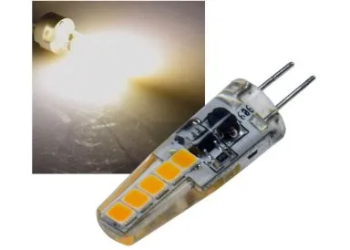 Chilitec SMD LED Birne G4 2 Watt 12 V für jeden Trafo Silikon ummantelt