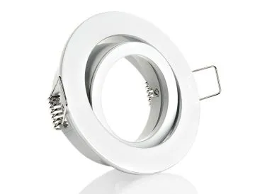 Druckguss Einbaustrahler weiß - schwenkbar - Bajonettverschluss