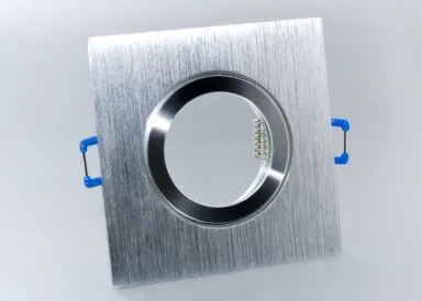 IP44 Aluminium Einbaustrahler Aluminium BiColor eckig Feuchtraum