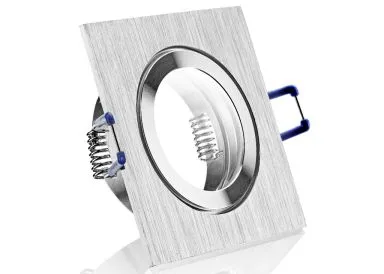 IP44 Aluminium Einbaustrahler Aluminium BiColor eckig Feuchtraum