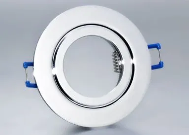 IP44 Aluminium Einbaustrahler chrom glänzend rund Feuchtraum