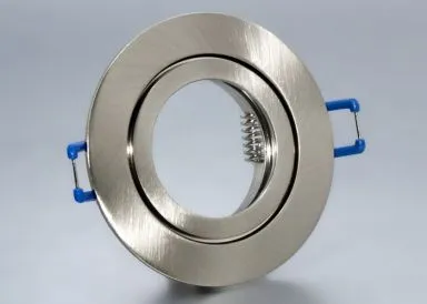 IP44 Aluminium Einbaustrahler eisengebürstet rund Feuchtraum