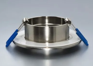 IP44 Aluminium Einbaustrahler eisengebürstet rund Feuchtraum