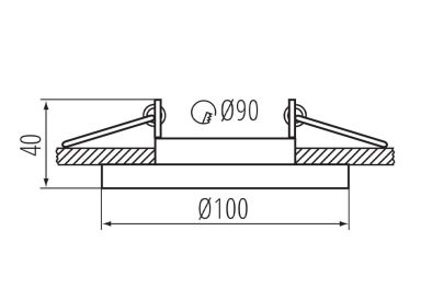 Kanlux Deckenleuchte Einbau-Downlight ARET DTO W/W weiss matt rund