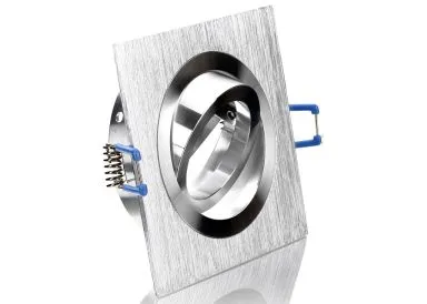 LED Einbaustrahler Set extra flach mit Marken Flat LED Spot McShine 5 Watt Aluminium BiColor Eckig Dimmbar 40 Watt Ersatz