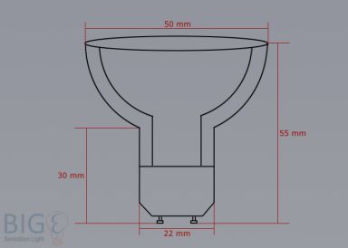 9 SMD GU10 Strahler 5 Watt 230 V mit Schutzglas tageslichtweiss