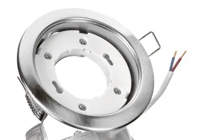 GX53 Einbaurahmen Metall rund eisengebürstet