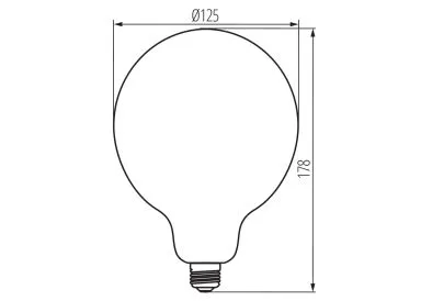 Kanlux LED Leuchtmittel Globe XLED G125 4W-SW Superwarm dekorativ