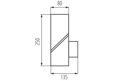 Kanlux Außenleuchte für austauschbare Leuchtmittel LAVEN EL 25 GR