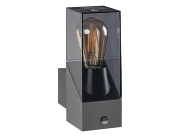 Kanlux Außenleuchte für austauschbare Leuchtmittel LAVEN EL 28 SE GR Bewegungsmelder