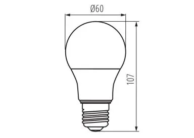 Kanlux Premium LED Birne IQ-LED A60 3,4W-WW 3,4 Watt A60 warmweiss