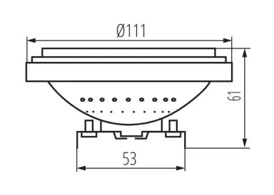 Kanlux Led-Leuchtmittel IQ-LED AR-111 13 Watt Dimmbar