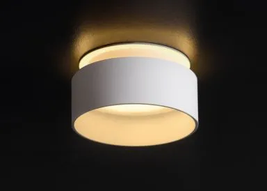 Kanlux Einbaustrahler GOVIK schwarz / gold rund zweifacher Lichtaustritt DSO-B/G