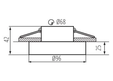 Kanlux Deckenleuchte Einbau Downlight ELICEO ST DSO W/G weiss gold rund