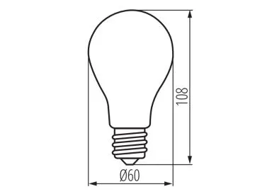 Kanlux Extreme E27 LED Leuchtmittel XLED EX A60 4W-WW warmweiss