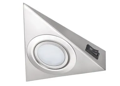 Kanlux Möbelunterbauleuchte G4 - chrom matt mit Schalter - ZEPO LFD-T02/S-C/M