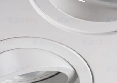 Kanlux Deckenleuchte SEIDY CT-DTL250-W/M Einbau schwenkbar weiß matt eckig doppel
