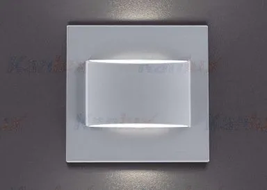 Kanlux LED-Wandeinbauleuchte Treppenleuchte ERINUS grau eckig doppelter Lichtaustritt