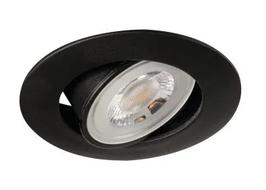 Kanlux Downlight FIZU LED 4,8W Rahmen schwarz schwenkbar warmweiss