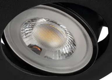 Kanlux Downlight FIZU LED 4,8W Rahmen schwarz schwenkbar warmweiss