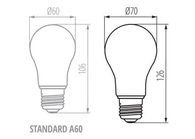 Kanlux E27 LED Leuchtmittel XLED A70 18W-WW warmweiss