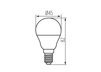 Kanlux Led Leuchtmittel E14 IQ-LED G45 3.4W tageslichtweiss
