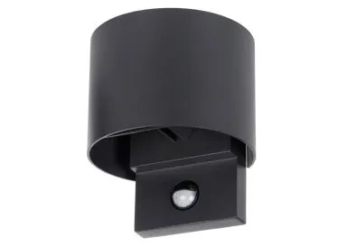 Kanlux Aluminium UP/Down REKA 7W IP54 graphit halbrund Bewegungsmelder