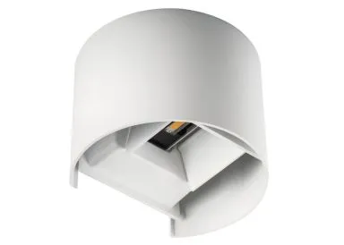 Kanlux Aluminium UP/Down REKA 7W IP54 weiß halbrund Abstrahlwinkel einstellbar
