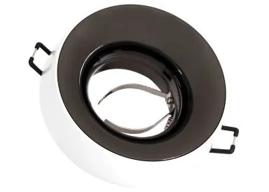 Kanlux Einbaustrahler ELNIS L W-A Weiß Anthrazit Glänzend Aluminium