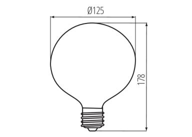 Kanlux E27 LED Leuchtmittel XLED G125 11W-NW Milchglas neutralweiss
