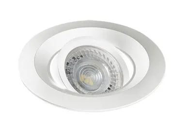 LED Einbaustrahler Set GU10 Aluminium rund weiss matt mit Marken LED Spot Kanlux TOMIV2 7 Watt