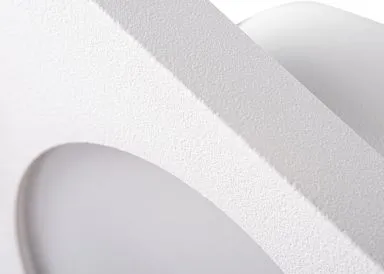 Kanlux Einbaustrahler FLINI weiss matt eckig für Feuchträume IP44, mattes Frontglas