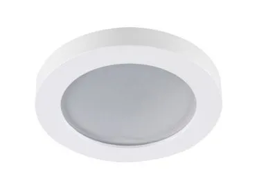 Kanlux Einbaustrahler FLINI weiss matt rund für Feuchträume IP44, mattes Frontglas