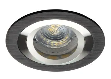 Kanlux Einbaustrahler aus Aluminium BiColor schwarz eloxiert Seidy rund