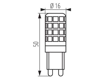 Kanlux G9 LED Leuchtmittel ZUBI LED 4W G9-WW neutralweiss
