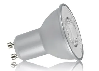 LED Einbaustrahler Set mit Marken GU10 LED Spot Kanlux IQ LEDDIM 7 Watt DIMMBAR schwarzes Kristallglas rund 40 Watt Ersatz