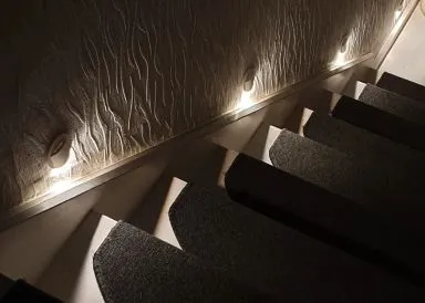 Kanlux LED-Wandeinbauleuchte Treppenleuchte ERINUS grau eckig doppelter Lichtaustritt