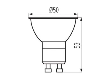 Kanlux Led Leuchtmittel XLED GU10 4.9 Watt warmweiss