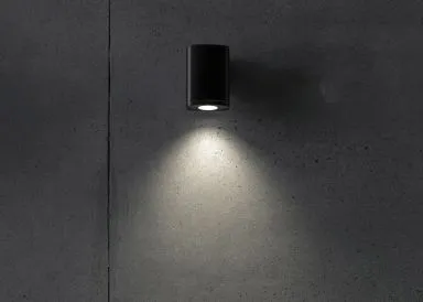Kanlux Außenleuchte Wandleuchte ZEVI EL 1GU10 B schwarz 1 x GU10