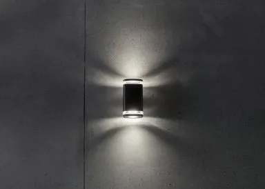 Kanlux Außenleuchte Wandleuchte ZEVI W EL 2GU10 B schwarz 2 x GU10 Up&Down