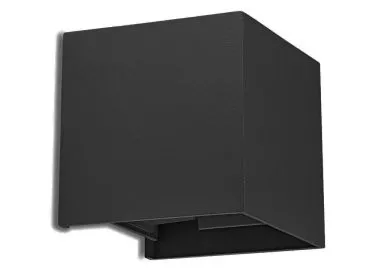 Aluminium UP/Down 2x3W IP54 schwarz matt eckig Abstrahlwinkel einstellbar