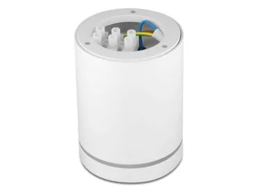 Aluminium Aufbaustrahler Slim weiß rund GU10 Milchglas