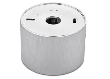 Aluminium Aufbaustrahler gebürstet rund BiColor kurz vertieft