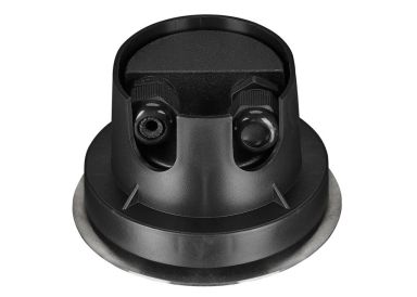 LED Boden-Einbaustrahler eckig kurz für LED Module schwarz matt