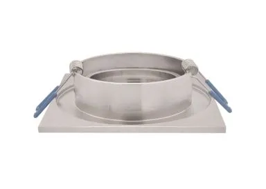 Einbaurahmen aus Aluminium Optik Eisengebürstet Quadrat Klickverschluss geeignet für Spanndecken