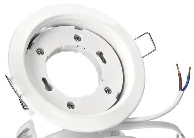 GX53 Einbaurahmen Metall rund weiß