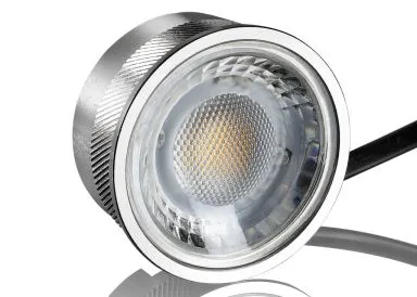 Flat LED Modul 5W Dimmbar Ultraflach 50mm Aluminium Linsenglas