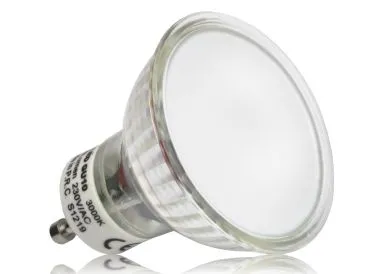 LED Einbaustrahler Set GU10 Aluminium rund schwarz matt mit Marken LED Spot LC Light 3 Watt Glas
