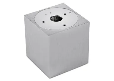 LED Aufbaustrahler Set Würfel Cube Aluminium gebürstet mit LED Premiumspot Kanlux IQ-LED 5 Watt