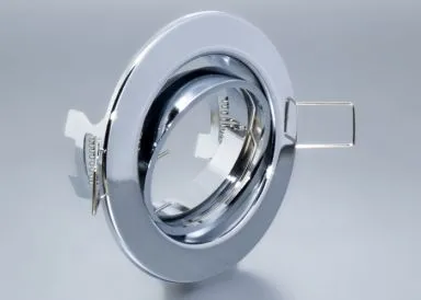 Einbaurahmen aus Metall - Rund - Chrom